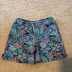 Vineyard Vines Athletic Shorts Blue and Pink